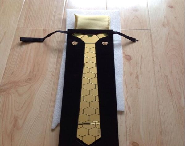 luxurious necktie set for fashion men groomwedding evenet and club show3473124, Black;blue