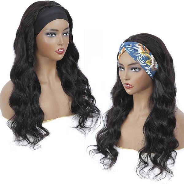 headband wig body wave human hair for women full machine made malaysian remy glueless human hair scarf wigs, Black;brown
headband wig body wave human hair for women full machine made malaysian remy glueless human hair scarf wigs, Black;brown