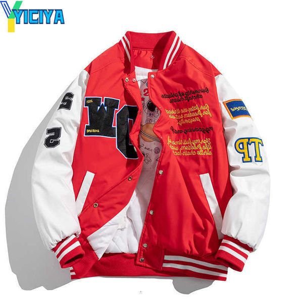 yiciya mens jackets varsity men women winter embroidery baseball hip hop letter cartoon anime coat hooded american couple windbreaker, Black;brown
yiciya mens jackets varsity men women winter embroidery baseball hip hop letter cartoon anime coat hooded american couple windbreaker, Black;brown