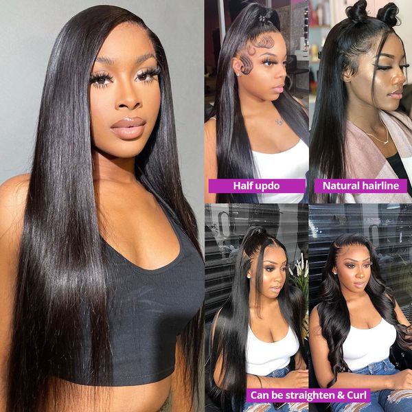 hd lace frontal wig straight transparent 13x4 13x6 lace front human hair wigs bone straight human for women preplucked, Black;brown
hd lace frontal wig straight transparent 13x4 13x6 lace front human hair wigs bone straight human for women preplucked, Black;brown