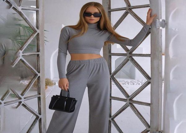 women fashion 2pcs outfit set long sleeve high collar crop loose pant clothes tracksuit sportswear for ladies autumn gym cloth4522244, White;black
women fashion 2pcs outfit set long sleeve high collar crop loose pant clothes tracksuit sportswear for ladies autumn gym cloth4522244, White;black