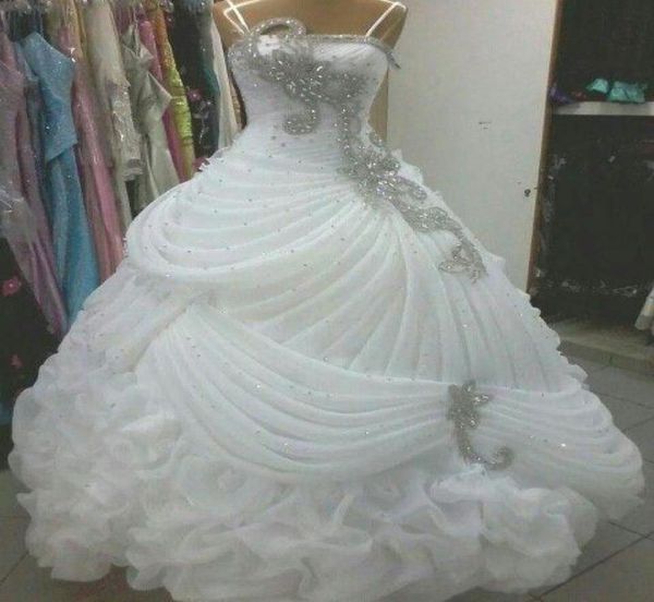wedding gown dress luxury wedding dresses crystal beaded sequins ruffles a line wedding dress sweep train ball gown elegant arabic8745185, White
wedding gown dress luxury wedding dresses crystal beaded sequins ruffles a line wedding dress sweep train ball gown elegant arabic8745185, White