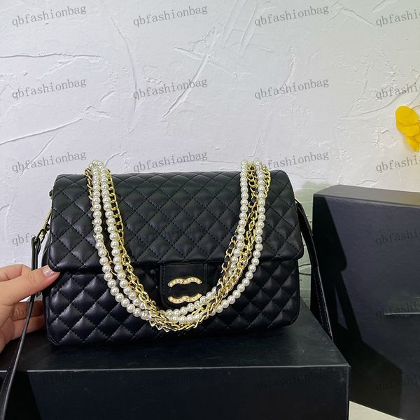 womens shoulder bag super soft sheepskin ringer hardware metal buckles pearl chain handle handbag belt crossbody bags classic black designer
womens shoulder bag super soft sheepskin ringer hardware metal buckles pearl chain handle handbag belt crossbody bags classic black designer
