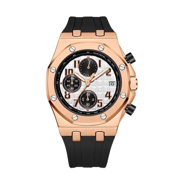 2023 new watch men's leisure diamond watches gold steel case rubber quartz wristwatch strap male relogio masculino otm13, Slivery;brown
2023 new watch men's leisure diamond watches gold steel case rubber quartz wristwatch strap male relogio masculino otm13, Slivery;brown