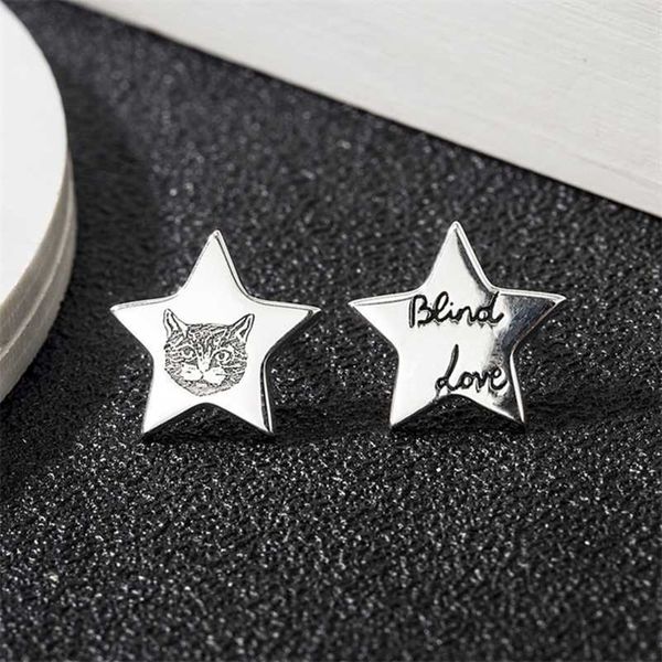 designer jewelry bracelet necklace ring jiaai fearless kitten five pointed star sterling trend male female couple earrings, Golden
designer jewelry bracelet necklace ring jiaai fearless kitten five pointed star sterling trend male female couple earrings, Golden