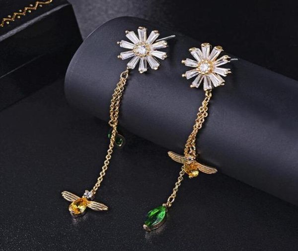 dangle chandelier lzx trendy bee daisy flower shape korean long tassel drop earrings for women wedding party gold color jewelry 5540885, Silver
dangle chandelier lzx trendy bee daisy flower shape korean long tassel drop earrings for women wedding party gold color jewelry 5540885, Silver