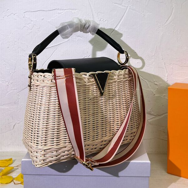 handwoven handbag shoulder crossbody bag tote bag leather handle metallic letter adjustable shoulder strap metal snap fastener embroidered l
handwoven handbag shoulder crossbody bag tote bag leather handle metallic letter adjustable shoulder strap metal snap fastener embroidered l