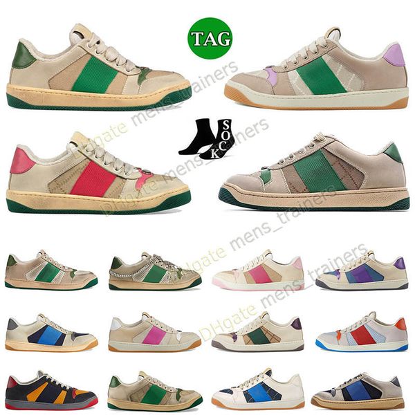 2023 designer screener sneakers casual shoes flat beige butter dirty leather shoes italy vintage red and green web stripe luxury rubber sole, Black
2023 designer screener sneakers casual shoes flat beige butter dirty leather shoes italy vintage red and green web stripe luxury rubber sole, Black