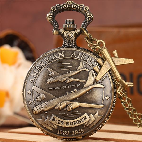 bronze pocket watch air force fighter airplane quartz analog clock arabic number display necklace chain gift, Slivery;golden
bronze pocket watch air force fighter airplane quartz analog clock arabic number display necklace chain gift, Slivery;golden