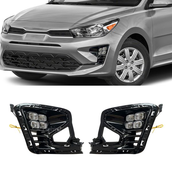1 pair car front bumper drl for kia rio 2022 2023 led fog lamp cover daytime running lights with yellow turn signal day light
1 pair car front bumper drl for kia rio 2022 2023 led fog lamp cover daytime running lights with yellow turn signal day light