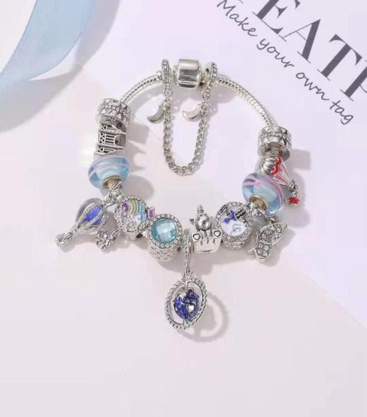 1721cm air balloon charms bracelets souvenir bracelet globe and unicorn beads as gift diy jewelry pink and blue accessories4688751, Golden;silver
1721cm air balloon charms bracelets souvenir bracelet globe and unicorn beads as gift diy jewelry pink and blue accessories4688751, Golden;silver