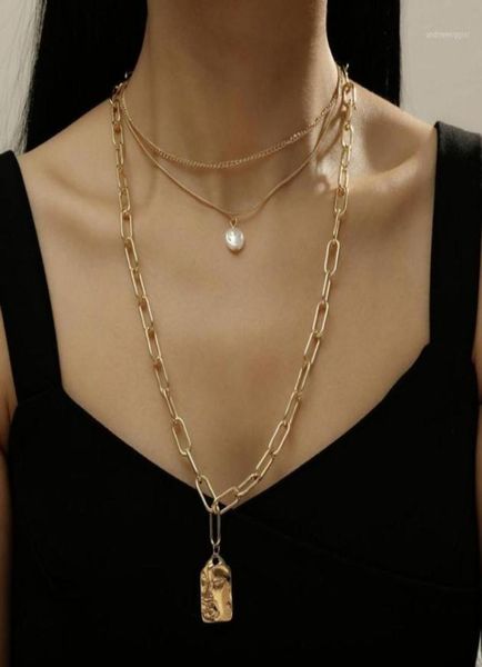 chokers punk multi layer imitation pearl choker necklace collar statement square head portrait relief pendant women jewelry14399914, Golden;silver
chokers punk multi layer imitation pearl choker necklace collar statement square head portrait relief pendant women jewelry14399914, Golden;silver