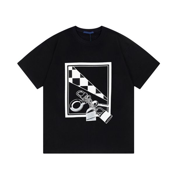 23ss new made in italy woman men's t-shirts high end classic necklace letter printed short sleeve simple summer breathable street casua, White;black
23ss new made in italy woman men's t-shirts high end classic necklace letter printed short sleeve simple summer breathable street casua, White;black