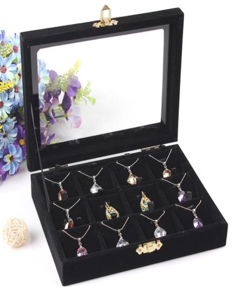 jewelry storage box necklace pendants case ring earring holder jewelry accessories showcase with glass cover6350217, Black;white
jewelry storage box necklace pendants case ring earring holder jewelry accessories showcase with glass cover6350217, Black;white