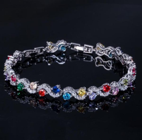 exquisite womens bracelets jewelry charm bracelet round switzerland aaa cubic zirconia red white green ruby 18k gold plated silver1946570, Golden;silver
exquisite womens bracelets jewelry charm bracelet round switzerland aaa cubic zirconia red white green ruby 18k gold plated silver1946570, Golden;silver