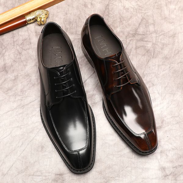 oxford style leather mens shoe genuine leather dress shoes man black brown lace up elegant men formal business square head shoe
oxford style leather mens shoe genuine leather dress shoes man black brown lace up elegant men formal business square head shoe