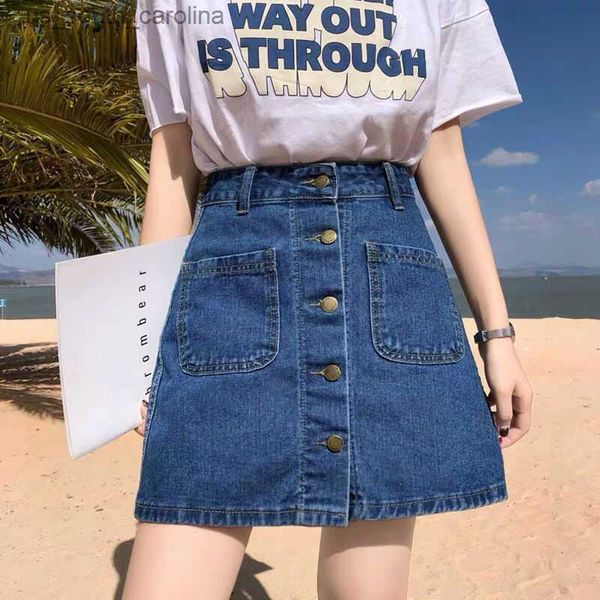skirts summer classic womens ladies a-line y2k jeans short denim skirt metal button high waist harajuku mini micro skirts l230522, Black
skirts summer classic womens ladies a-line y2k jeans short denim skirt metal button high waist harajuku mini micro skirts l230522, Black