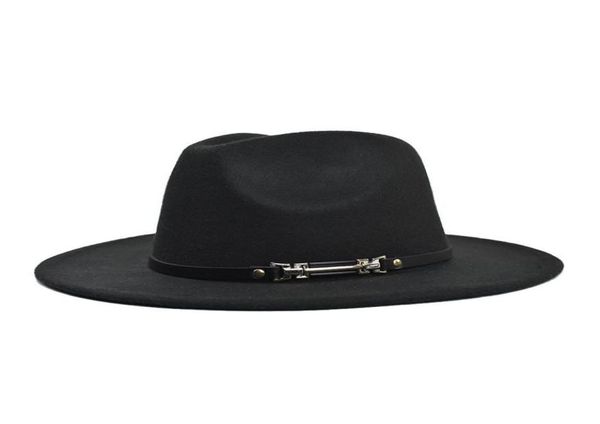 four seasons flat along woolen metal fashion belt big eaves felt hat plain weave hat5404473, Blue;gray
four seasons flat along woolen metal fashion belt big eaves felt hat plain weave hat5404473, Blue;gray