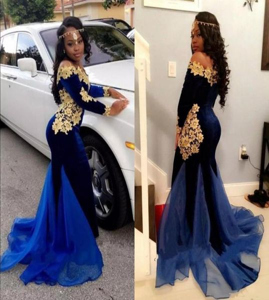2k18 nigerian long sleeves prom dresses off shoulder velvet mermaid royal blue velvet evening gowns with appliques4655439, Black
2k18 nigerian long sleeves prom dresses off shoulder velvet mermaid royal blue velvet evening gowns with appliques4655439, Black