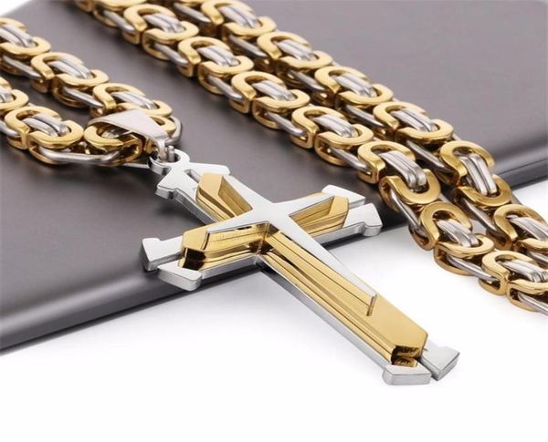 stainless steel pendant necklace 3 layer knight cross gold silver color strong byzantine chain mens fashion jewelry fathers gift y3668365
stainless steel pendant necklace 3 layer knight cross gold silver color strong byzantine chain mens fashion jewelry fathers gift y3668365