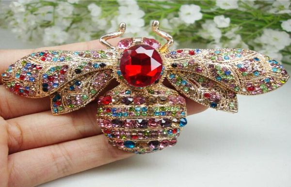 vintage style bee insect golden brooch pin pendant multicolor austrian crystal4254284, Gray
vintage style bee insect golden brooch pin pendant multicolor austrian crystal4254284, Gray