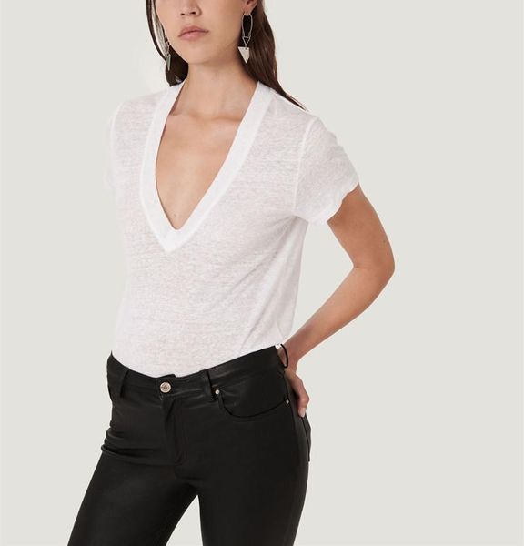 t-shirt women's deep v tshirt 2022 summer new solid color short sleeve breathable allmatch simple ladies cotton linen tshirt top, White
t-shirt women's deep v tshirt 2022 summer new solid color short sleeve breathable allmatch simple ladies cotton linen tshirt top, White