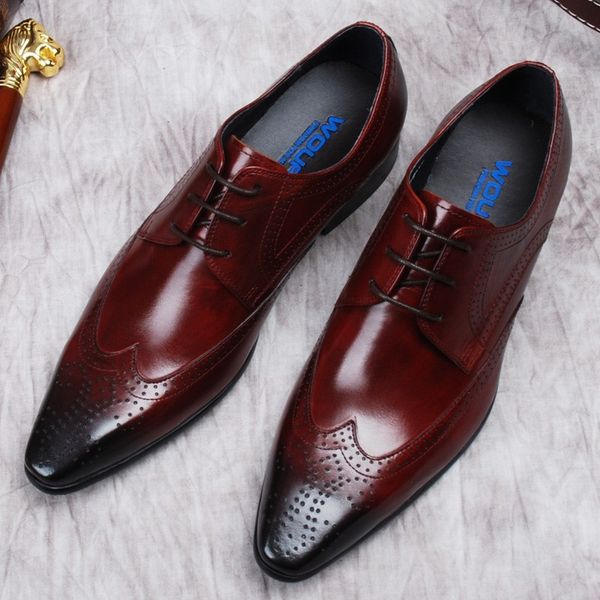 luxury mens genuine leather dress shoes pointy mens oxford leather wedding shoes black burgundy lace up shoes formal for men
luxury mens genuine leather dress shoes pointy mens oxford leather wedding shoes black burgundy lace up shoes formal for men
