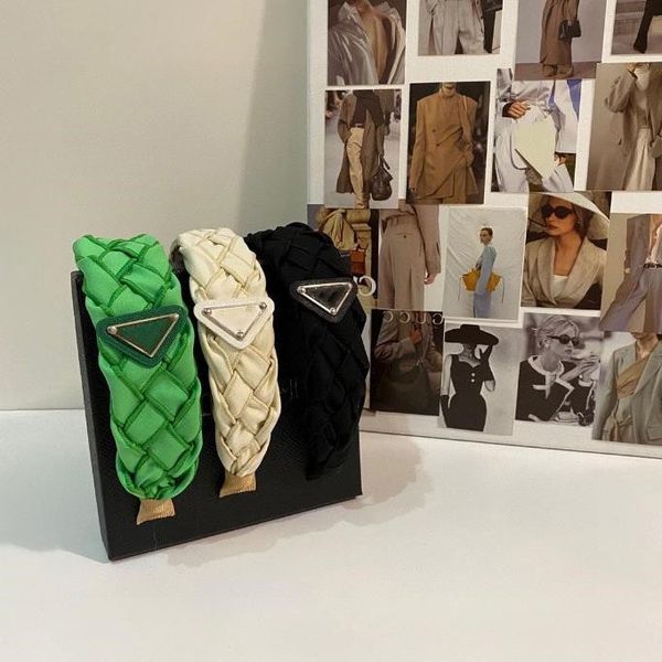 fashion braid head headwear designer headband brand inverted triangle letter bands hoop women design headwear high-end gift, Silver
fashion braid head headwear designer headband brand inverted triangle letter bands hoop women design headwear high-end gift, Silver