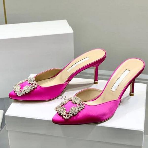 09 banquet latest fashion scuffs head slippers rhinestone square buckle shoes women's 7cm thin high heels luxury satin crystal metal de, Black
09 banquet latest fashion scuffs head slippers rhinestone square buckle shoes women's 7cm thin high heels luxury satin crystal metal de, Black