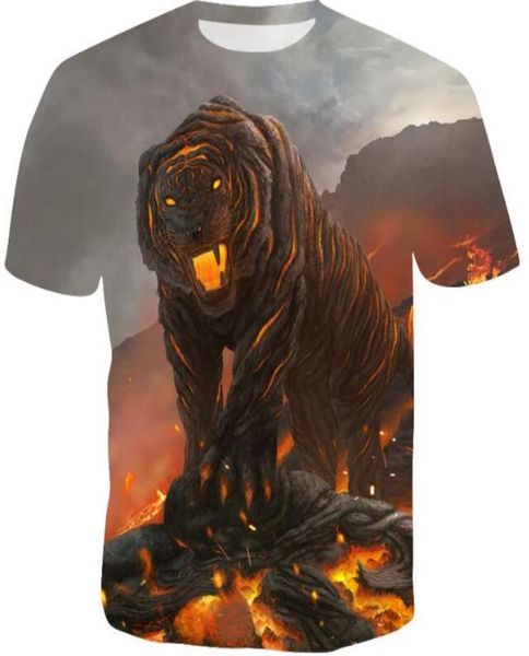 2019 men039s large size summer new 3d digital printing casual tshirt6839263, Black
2019 men039s large size summer new 3d digital printing casual tshirt6839263, Black