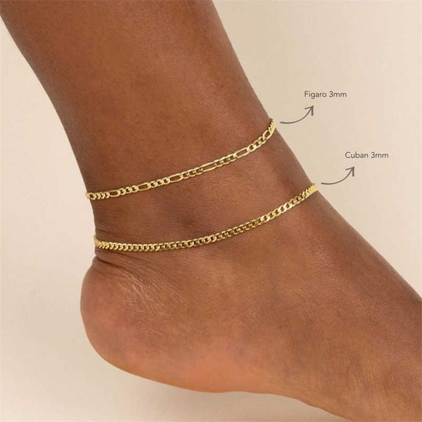 anklets 2022 trendy figaro chain anklet women temperament width 3mm cuban link chain anklet for women jewelry gift aa230530, Red;blue
anklets 2022 trendy figaro chain anklet women temperament width 3mm cuban link chain anklet for women jewelry gift aa230530, Red;blue