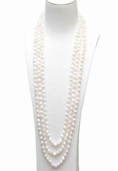 handmade long 200cm natural 78mm white baroque freshwater pearl necklace sweater chain222s2499511, Silver
handmade long 200cm natural 78mm white baroque freshwater pearl necklace sweater chain222s2499511, Silver