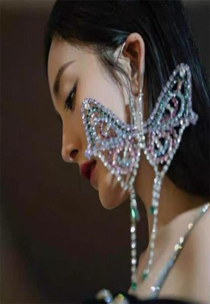 dangle chandelier 1 pc exaggerated colorful rhinestone big butterfly ear hook drop earrings for girl luxury crystal tassel jewel6587142, Silver
dangle chandelier 1 pc exaggerated colorful rhinestone big butterfly ear hook drop earrings for girl luxury crystal tassel jewel6587142, Silver
