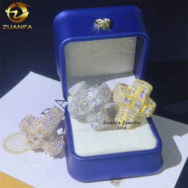 pass diamond tester s925 fully iced out hip hop mens cross fancy shape vvs moissanite ring, Silver
pass diamond tester s925 fully iced out hip hop mens cross fancy shape vvs moissanite ring, Silver