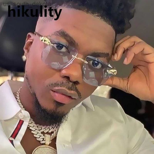sunglasses 2023 new fashion cutting rimless square leopard sunglasses for men vintage alloy brand hip hop sun glasses women gradient shades, White;black
sunglasses 2023 new fashion cutting rimless square leopard sunglasses for men vintage alloy brand hip hop sun glasses women gradient shades, White;black