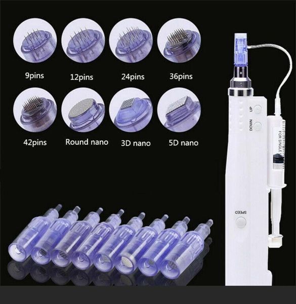 10pcs replacement micro needle cartridge tips for mesotherapy meso gun derma pen microneedle anti aging facial skin care wrinkle r3195873, Black;white
10pcs replacement micro needle cartridge tips for mesotherapy meso gun derma pen microneedle anti aging facial skin care wrinkle r3195873, Black;white
