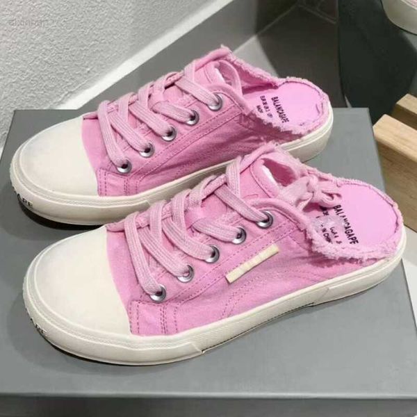 paris pink dirty shoes women's 2023 summer new worn canvas shoes small white shoes external wearing baotou half tuo beggar shoes, Black
paris pink dirty shoes women's 2023 summer new worn canvas shoes small white shoes external wearing baotou half tuo beggar shoes, Black