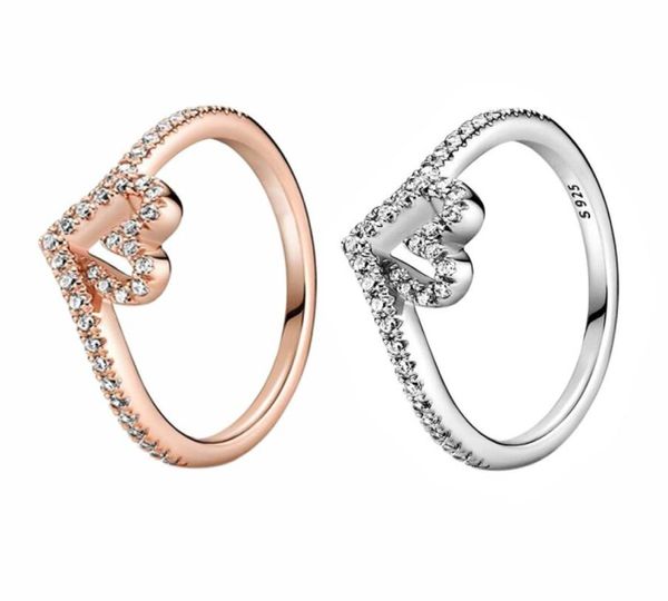 rose gold 925 sterling silver wishbone heart ring women girls wedding jewelry for pandora cz diamond love rings with original reta2462030, Slivery;golden
rose gold 925 sterling silver wishbone heart ring women girls wedding jewelry for pandora cz diamond love rings with original reta2462030, Slivery;golden