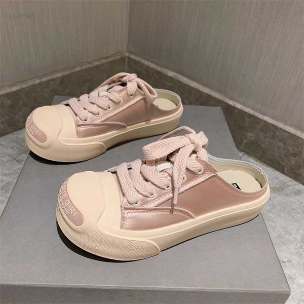 2023 summer new south korean versatile silk soft pink baotou half slippers for women soft sole outwear fashion lazy shoes, Black
2023 summer new south korean versatile silk soft pink baotou half slippers for women soft sole outwear fashion lazy shoes, Black