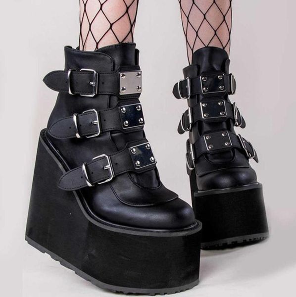 2021 punk brand new ins platform high heels gothic style vampire wedges shoes cosplay fashion motorcycles ankle boots women y01532672, Black
2021 punk brand new ins platform high heels gothic style vampire wedges shoes cosplay fashion motorcycles ankle boots women y01532672, Black