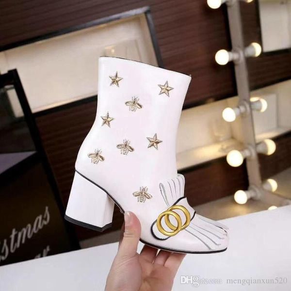 high heeled boots designer shoes soft cowhide autumn winter coarse heel women shoes leather zipper letter metal buckle lady heels 10cm boot, Black
high heeled boots designer shoes soft cowhide autumn winter coarse heel women shoes leather zipper letter metal buckle lady heels 10cm boot, Black