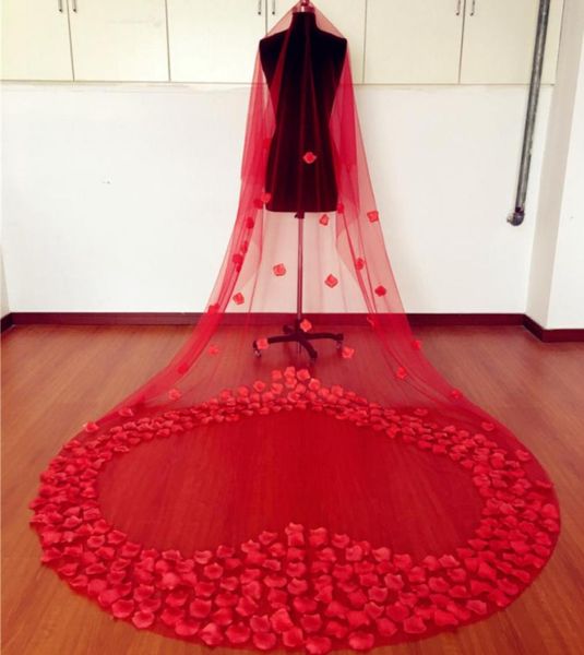 long red bridal veils soft tulle with fake flower long 3m fairy wedding veils long wedding accessories3517199, Black
long red bridal veils soft tulle with fake flower long 3m fairy wedding veils long wedding accessories3517199, Black