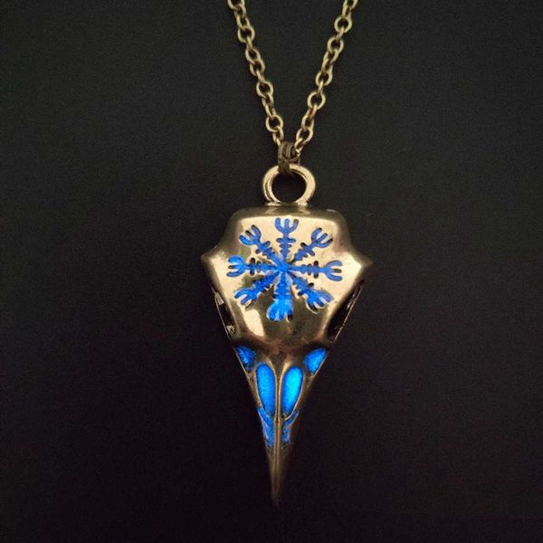 jewelry new male and female pendant viking crow skull eagle beak luminous necklace accessories, Black
jewelry new male and female pendant viking crow skull eagle beak luminous necklace accessories, Black
