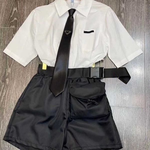 summer womens tracksuit designer suit fashion short sleeve shirt women silk shorts two piece original triangle brand casual set, Gray
summer womens tracksuit designer suit fashion short sleeve shirt women silk shorts two piece original triangle brand casual set, Gray