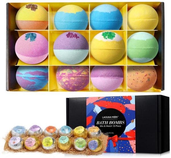 lagunamoon 12pcs colorful natural bubble bath bomb gift set multi scented aromas dry skin moisturize fizzies spa kit329p1701280
lagunamoon 12pcs colorful natural bubble bath bomb gift set multi scented aromas dry skin moisturize fizzies spa kit329p1701280