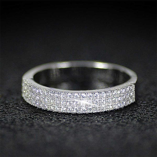 band rings huitan delicate women wedding band ring shiny crystal cubic zircon micro paved trendy female engagement rings girl gift aa230530, Silver
band rings huitan delicate women wedding band ring shiny crystal cubic zircon micro paved trendy female engagement rings girl gift aa230530, Silver