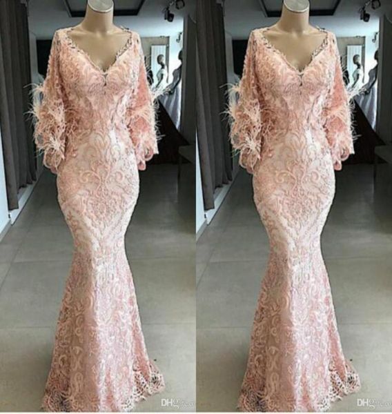 yousef aljasmi 2020 evening dresses v neck lace appliqued pink feather mermaid prom gowns long sleeves sweep train special occasio5926492, Black;red
yousef aljasmi 2020 evening dresses v neck lace appliqued pink feather mermaid prom gowns long sleeves sweep train special occasio5926492, Black;red