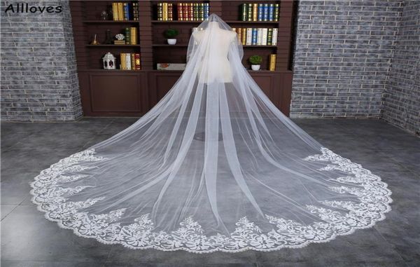 3m long wedding veils charming lace appliques cathedral bridal veil headpiece lace edge women hair accessories veils with com5394677, Black
3m long wedding veils charming lace appliques cathedral bridal veil headpiece lace edge women hair accessories veils with com5394677, Black