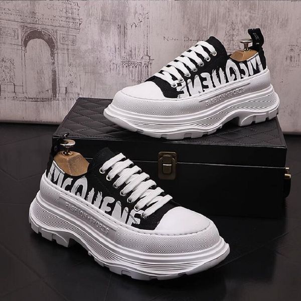 men canvas board shoes 2023 spring summer small white shoes all match breathable platform shoes thick sole leisure shoes d2h56, Black
men canvas board shoes 2023 spring summer small white shoes all match breathable platform shoes thick sole leisure shoes d2h56, Black