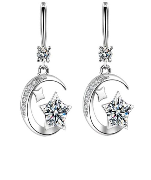 dangle chandelier 2021 style fashion zircon moon star drop earrings ladies space gift6506835, Silver
dangle chandelier 2021 style fashion zircon moon star drop earrings ladies space gift6506835, Silver
